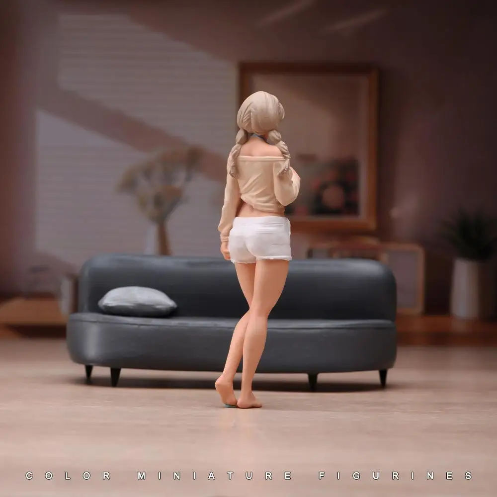 Figuras de niñas en miniatura de resina para jardín de hadas - imagen 2