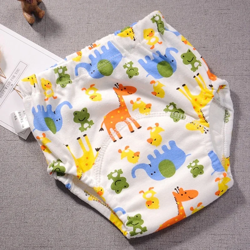 Pañales reutilizables impermeables de algodón multicapa para bebé