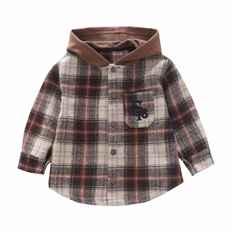 Chaqueta con capucha holgada para niños – Deportiva otoño primavera - imagen 2