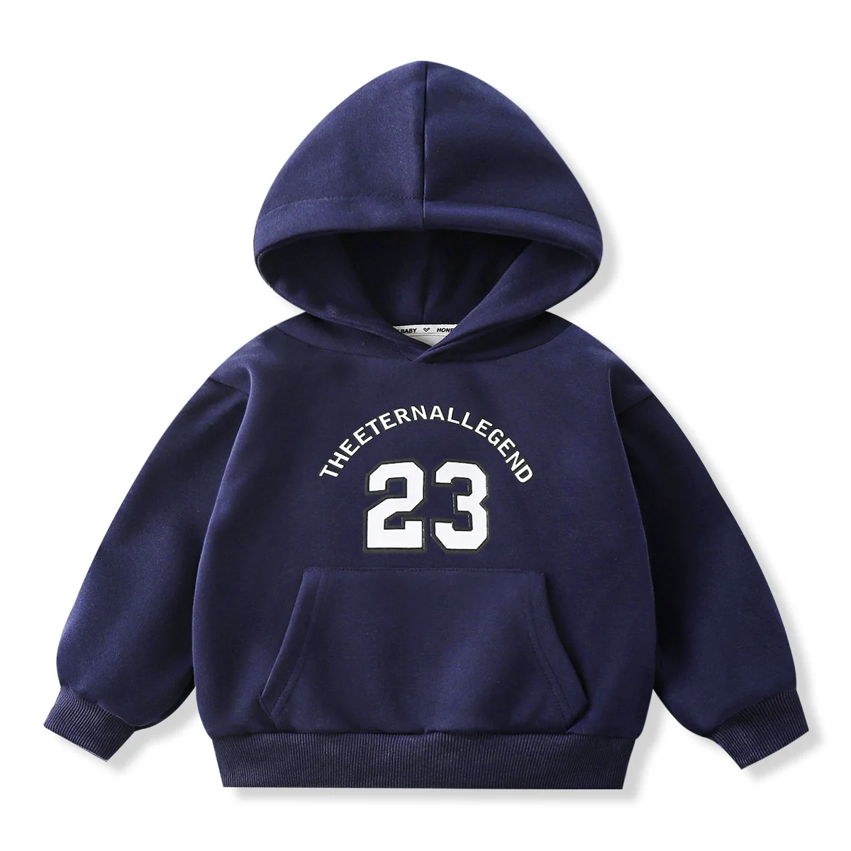 Sudadera infantil con capucha acolchada de invierno, jersey cálido - imagen 3