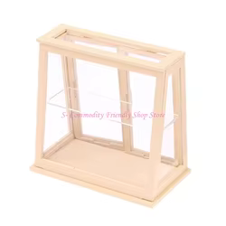 Vitrina para pasteles en miniatura con paneles de vidrio extraíbles
