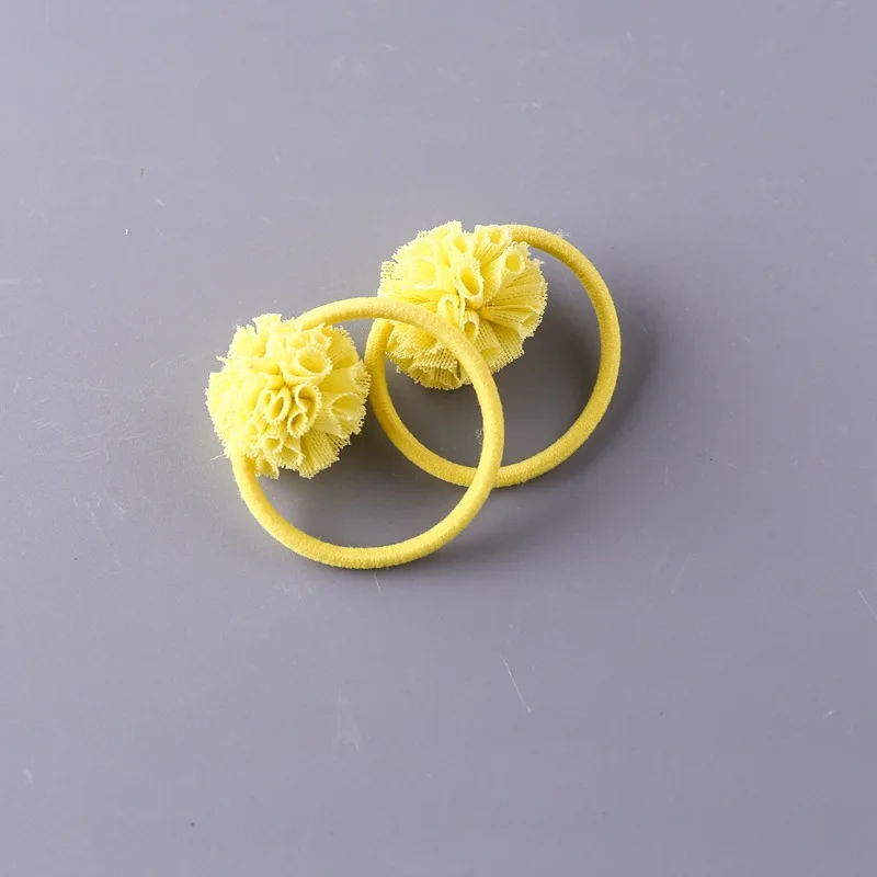 Flor de seda artesanal bandita para el pelo de bebé princesa