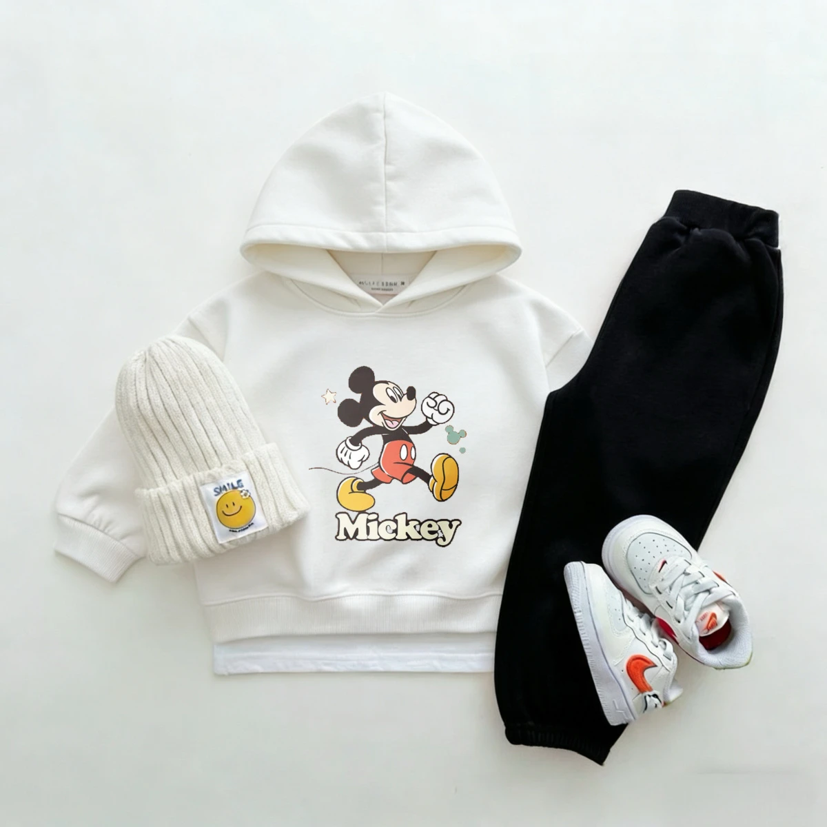 Conjunto de sudadera con capucha y pantalón para bebé en invierno - imagen 2