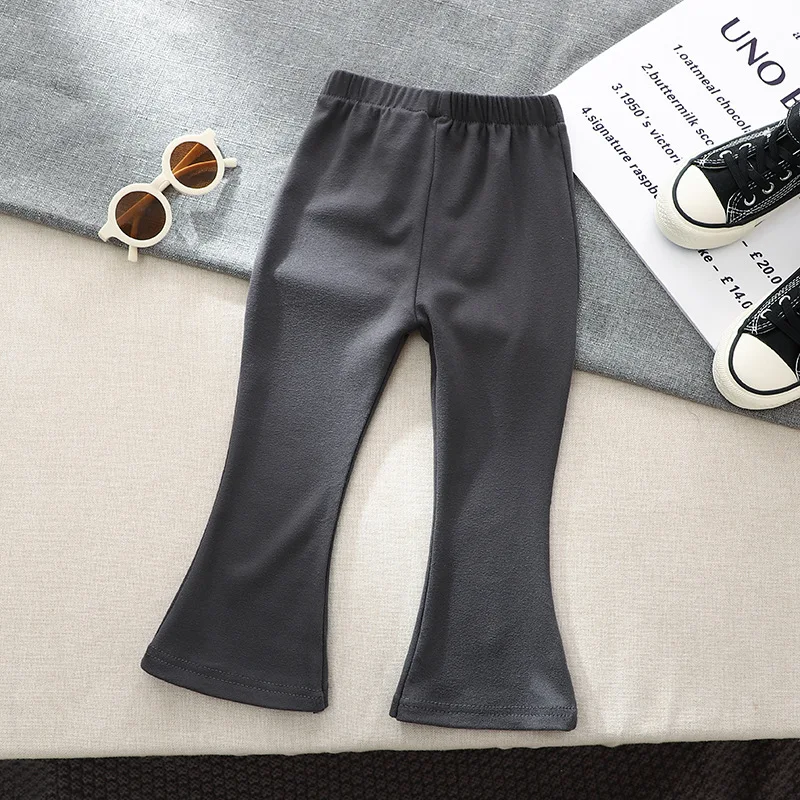 Leggings elásticos de cintura plana para niña – tejido suave para primavera y otoño - imagen 3