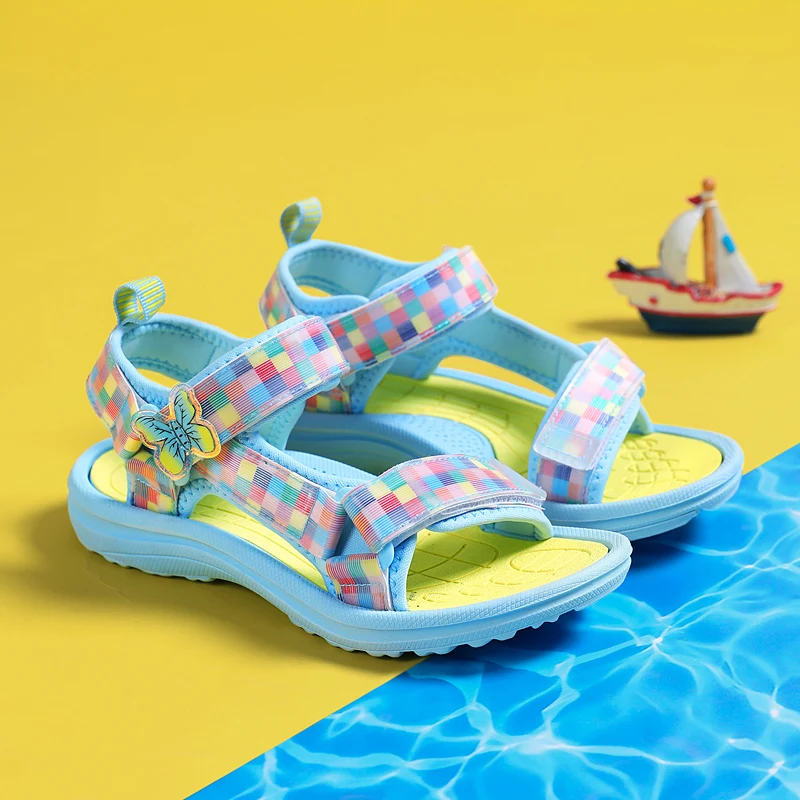 Sandalias antideslizantes para niños y niñas de princesa con perlas - imagen 2
