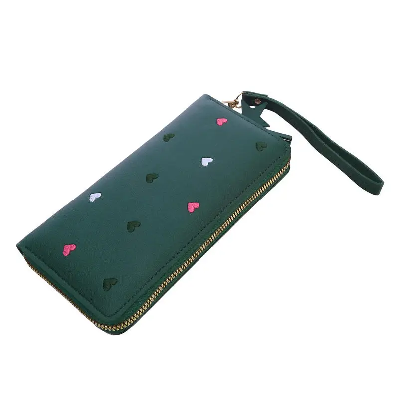 Cartera de mano larga con cremallera y forma de corazón para móvil - imagen 2