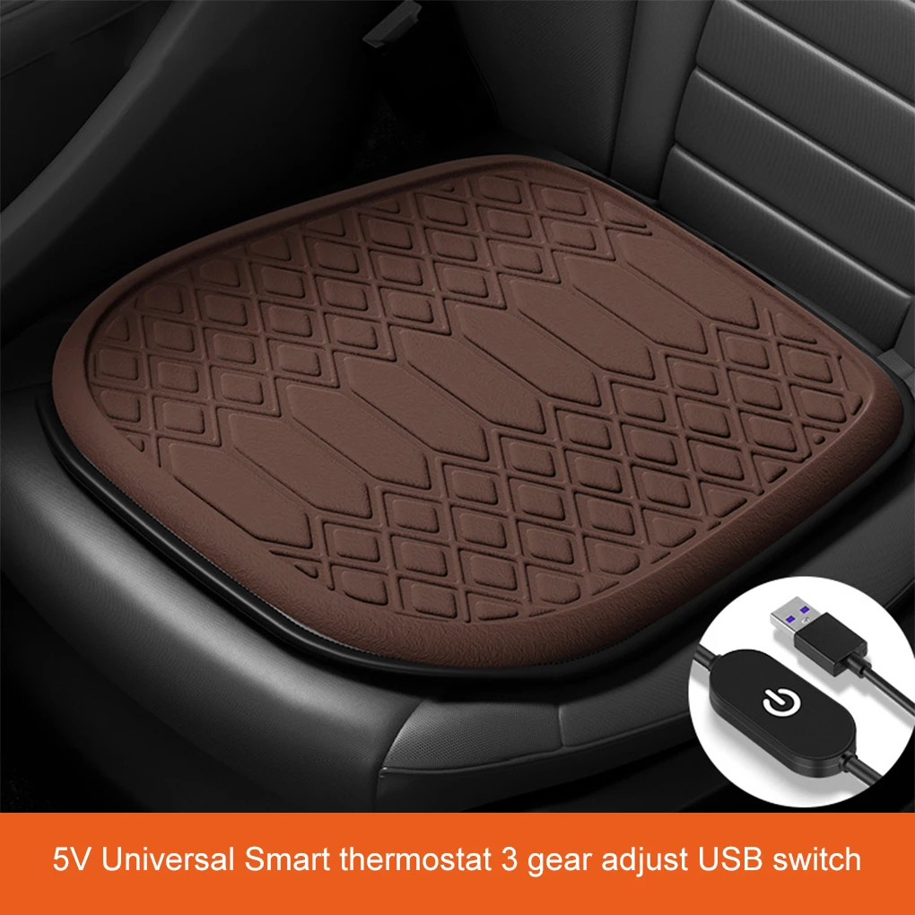 Funda para asiento de coche calefactada USB con temperatura ajustable