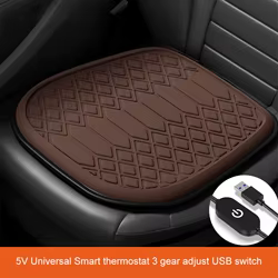 Funda para asiento de coche calefactada USB con temperatura ajustable