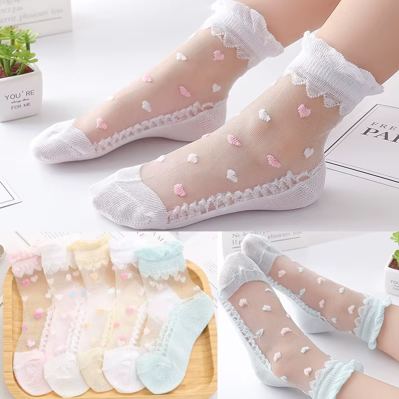 Calcetines tobilleros de algodón para niña, suaves y transpirables - imagen 3