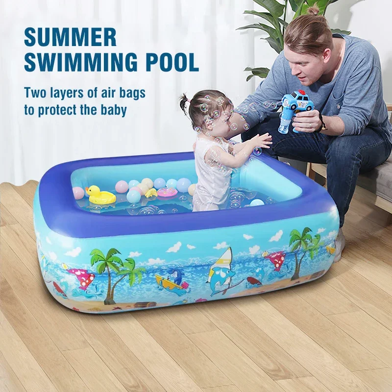 Piscina infantil inflable con marco para juegos de agua - imagen 3