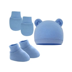 Gorro con orejas y calcetines para bebé recién nacido 0-6 meses