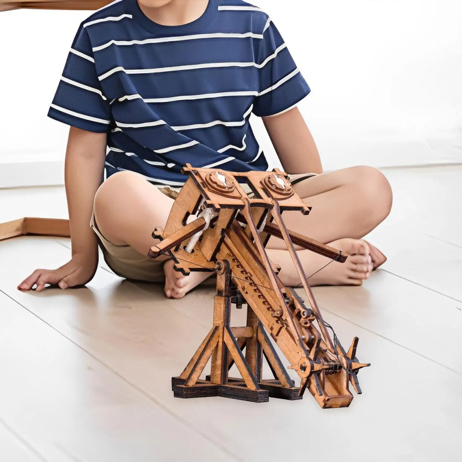 Kit de construcción carro madera educativo para niños - imagen 4