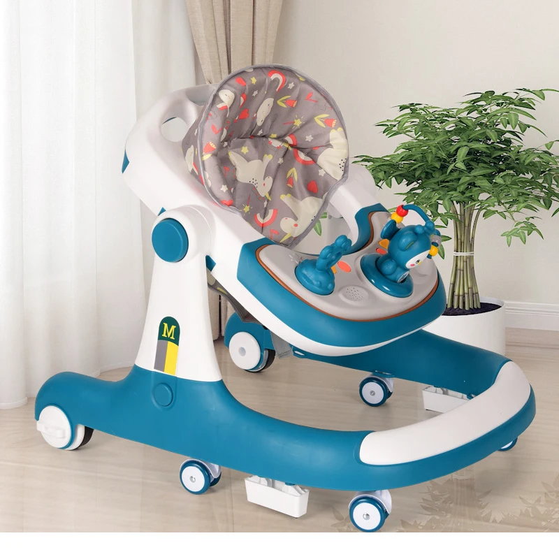 Andador de bebé antideslizante con música y asiento plegable - imagen 5