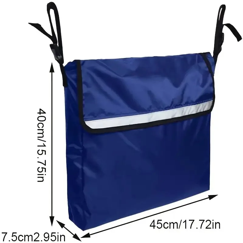 Bolsa de almacenamiento trasera para silla de ruedas