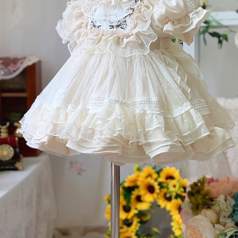 Vestido de princesa para niña con encaje bordado – Ideal para fiestas y banquños - imagen 5
