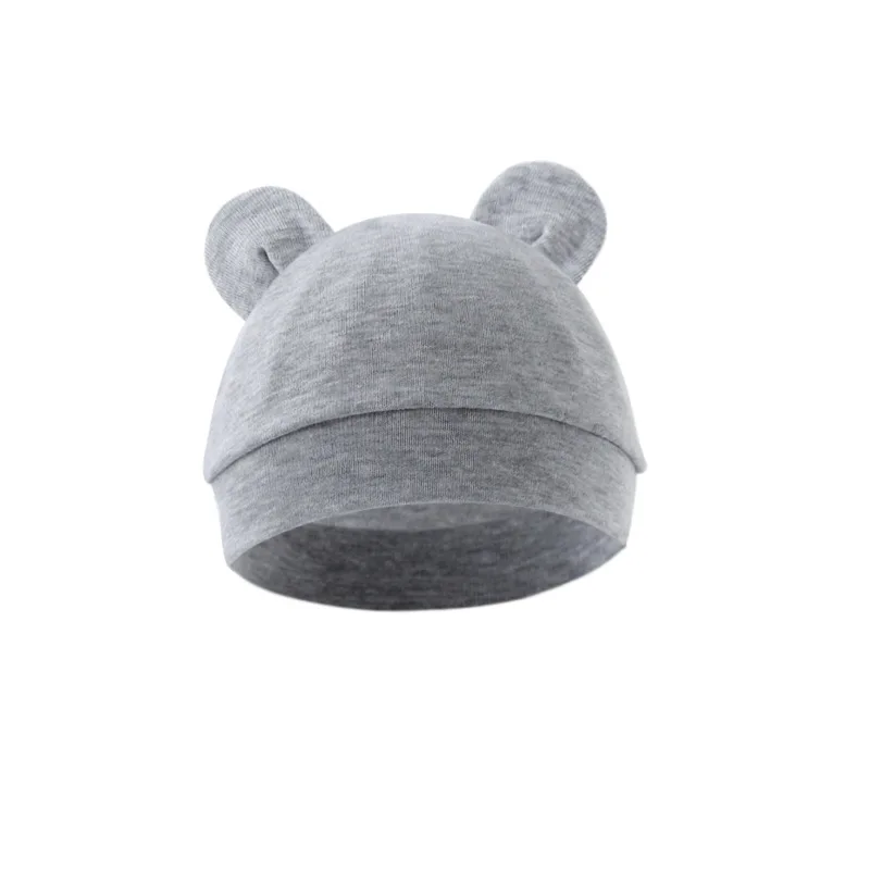 Gorro de algodón para bebé recién nacido – suave y liso unisex - imagen 2