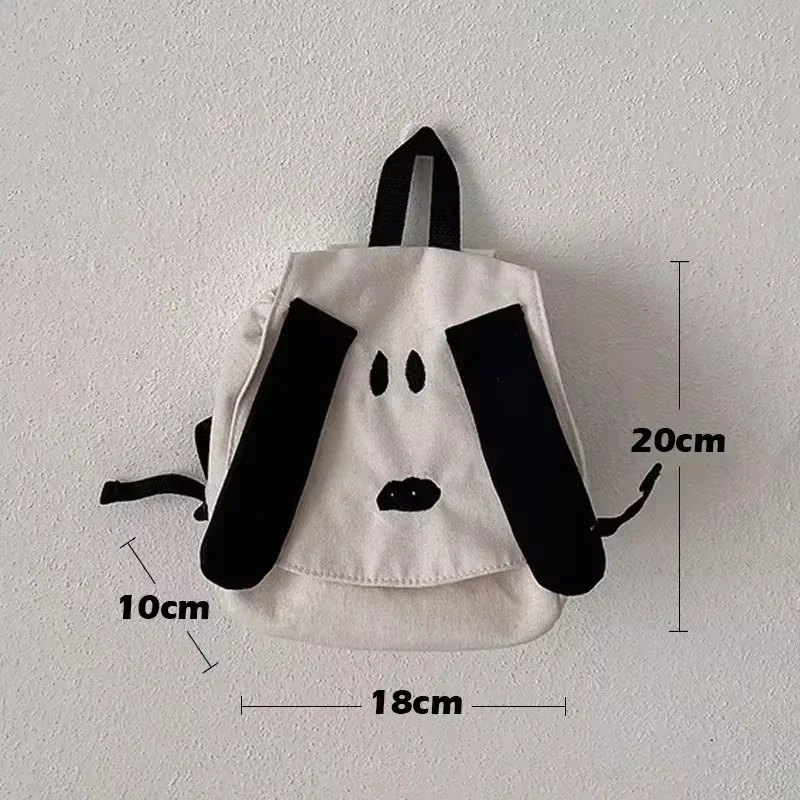 Mochila infantil con dibujos de perros en lona para uso diario - imagen 3