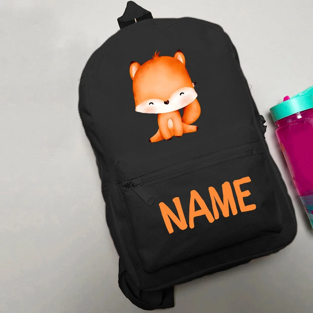 Mochila personalizada vista en conjunto con todos los ángulos