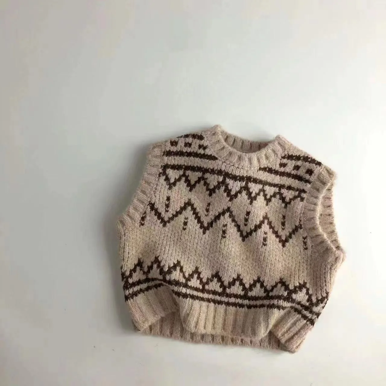 MILANCEL Chaleco de punto cuello redondo - Abrigado para niños Otoño