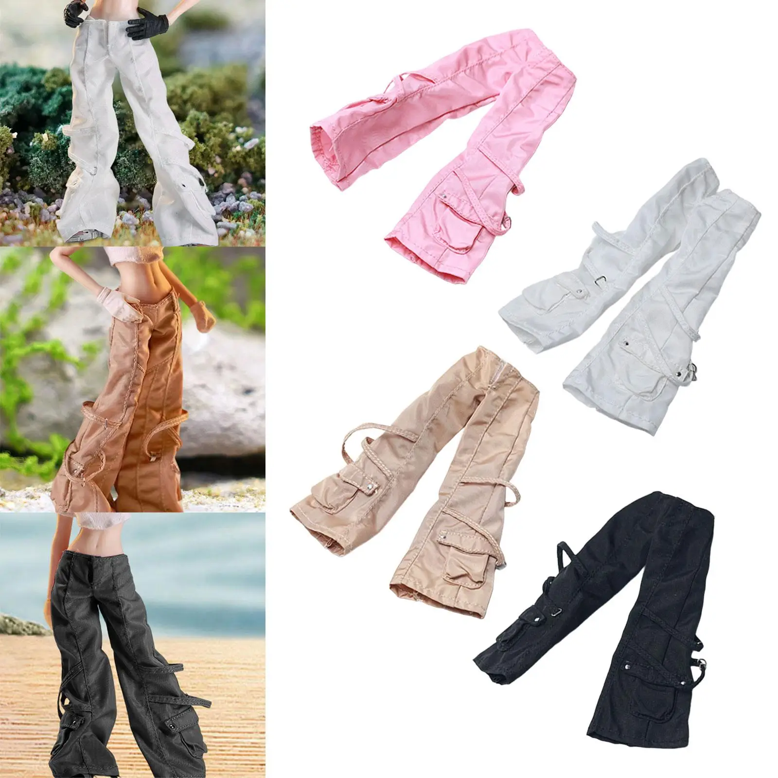 Pantalones cargo miniatura para figuras de acción – estilo casual - imagen 4