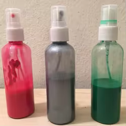 Vvocci botella de perfume en spray recargable PET transparente