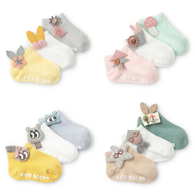 Calcetines de bebé con suela antideslizante y diseños divertidos 0-3 años - imagen 5