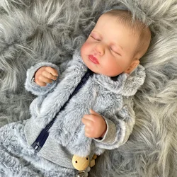 Muñeca reborn LouLou de vinilo lavable 3D para niña recién nacida