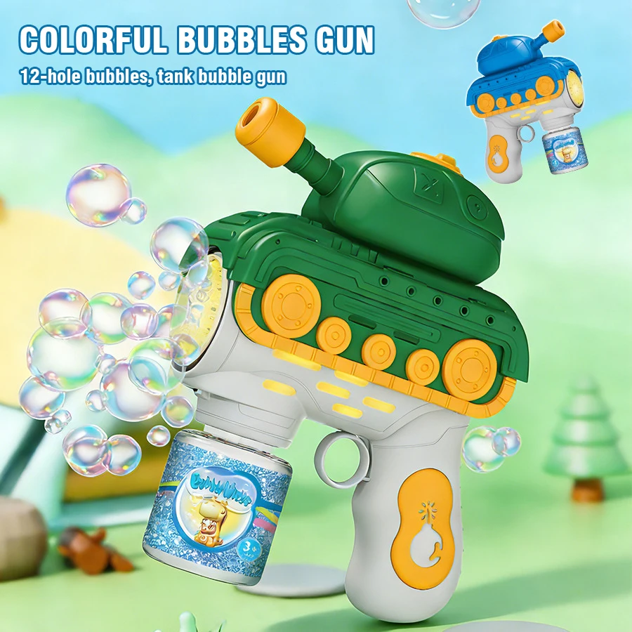 Pistola de burbujas jabonosas con tanque eléctrico para niños - imagen 4