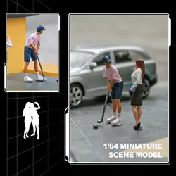 Microfigura coleccionable de paisaje con personas pequeñas