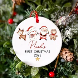 Adorno de Primera Navidad para Bebé – Cerámica Artesanal