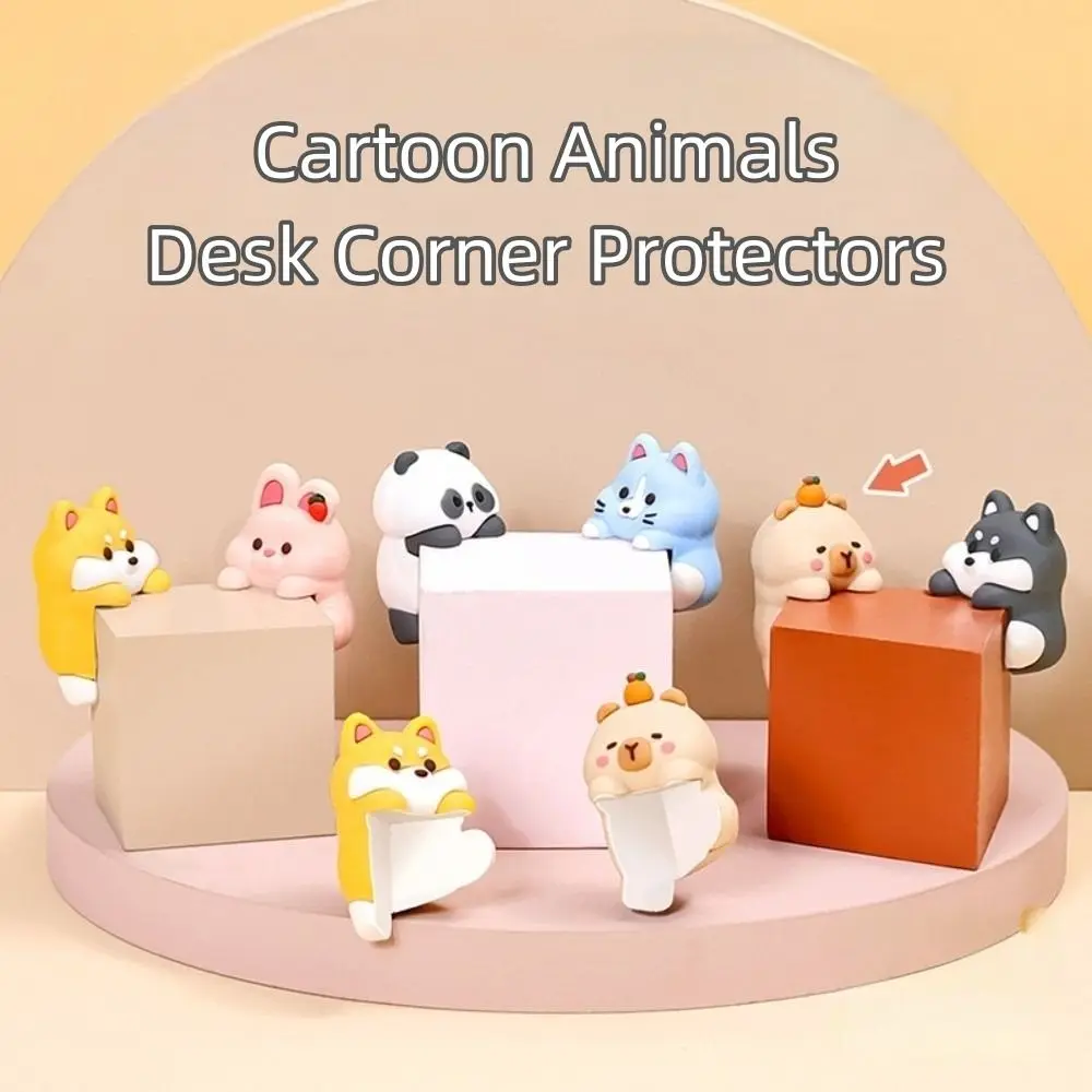 Protectores de esquina de silicona anticolisión para bebés, animales - imagen 4