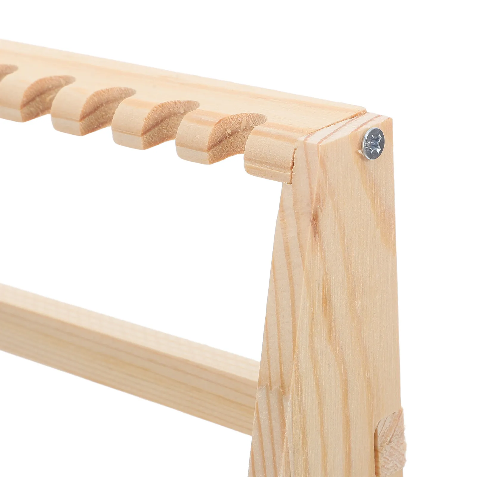 Soporte para exhibición de espadas madera artesanal escritorio estable