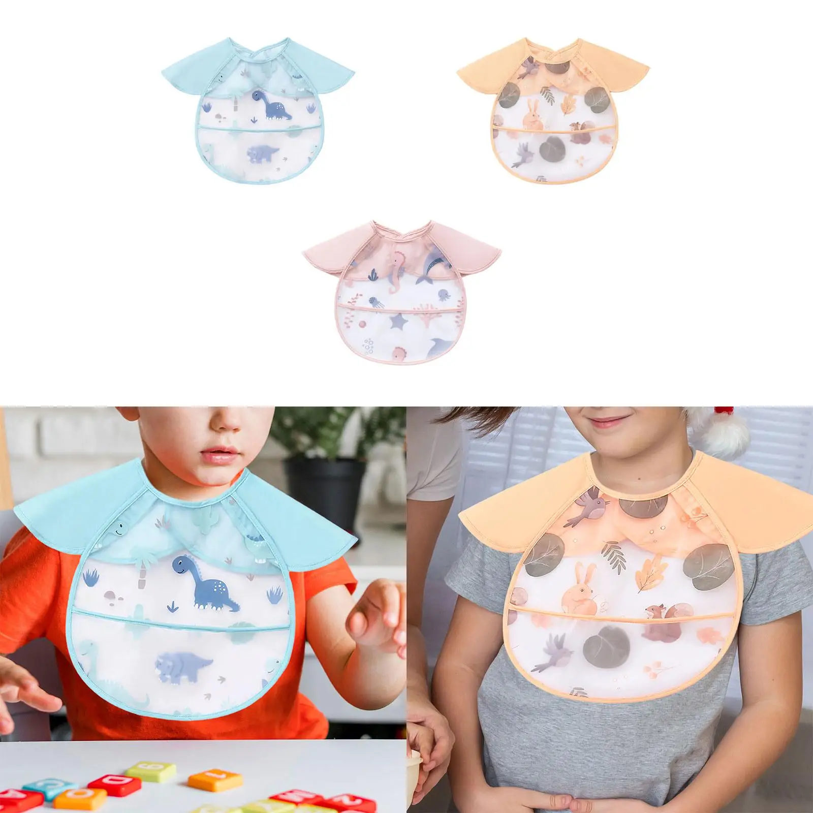 Baby Feeding Bib Baby Bib Lightweight Waterproof Infant Bib for 6-36 Months for Baby Feeding Bib Baby Bib Lightweight Waterproof Infant Bib for 6-36 Months for