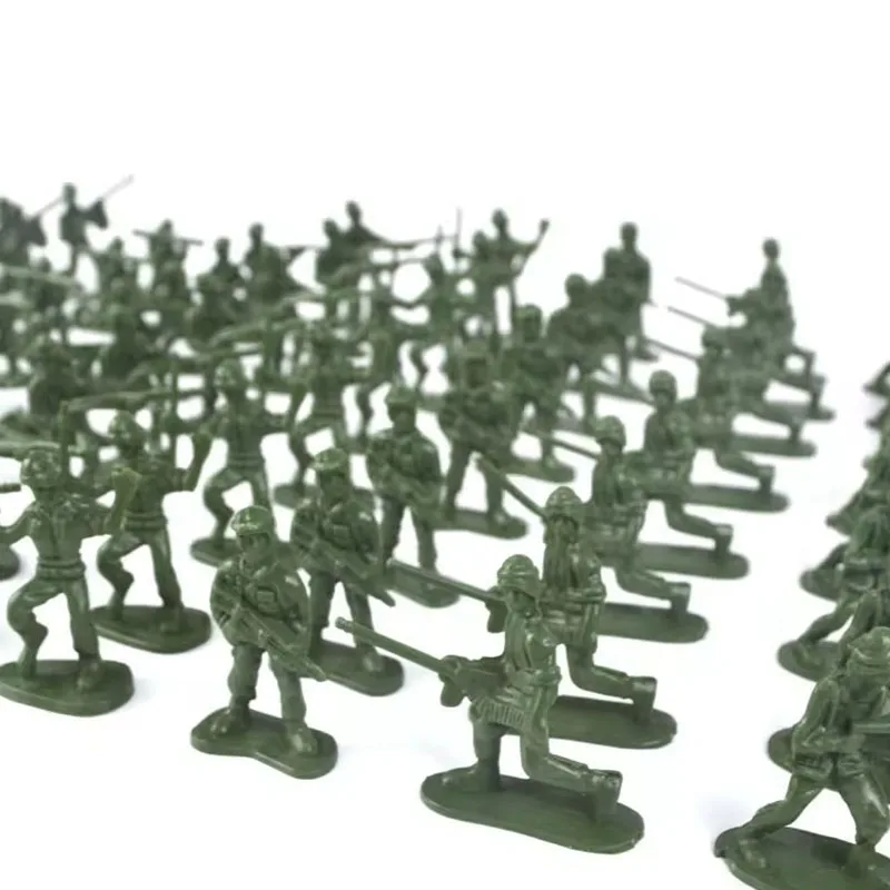 ZYF soldaditos de juguete plástico, set poses militares - imagen 5
