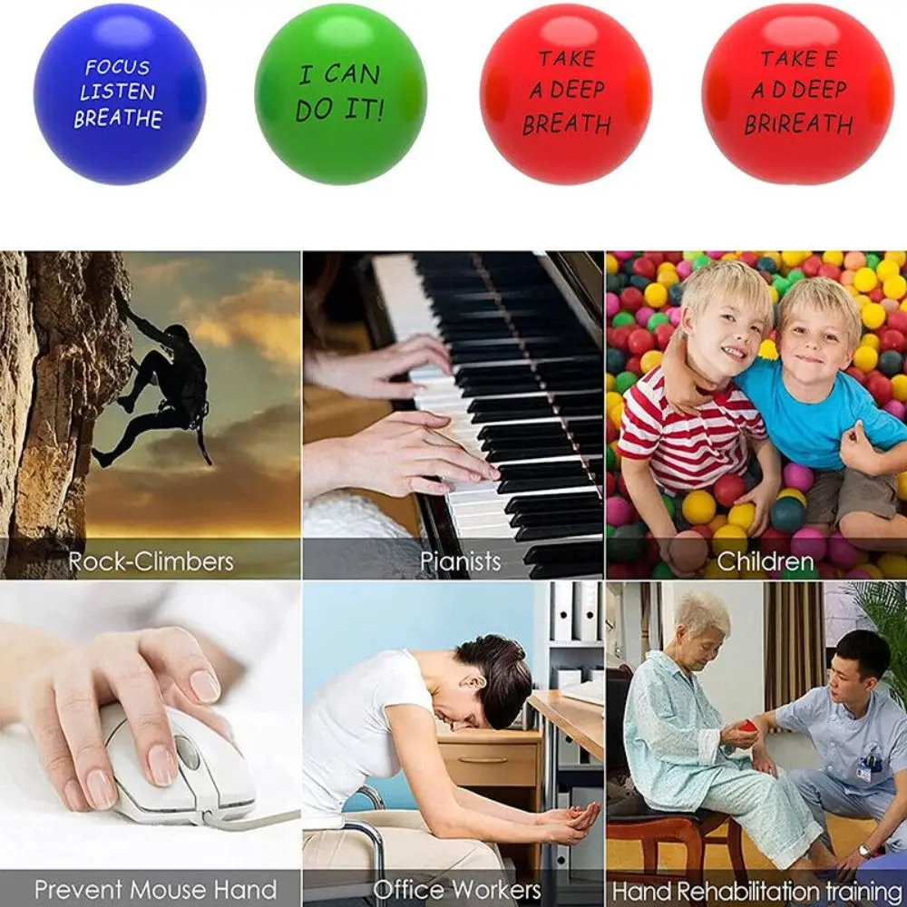 Bolas antiestrés de PU para niños - Masajeador de dedos - imagen 5