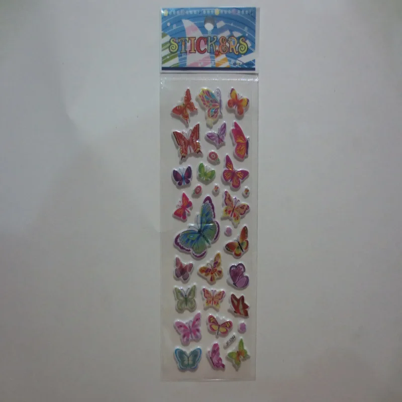 Pegatinas 3D de mariposas con efecto burbuja para manualidades