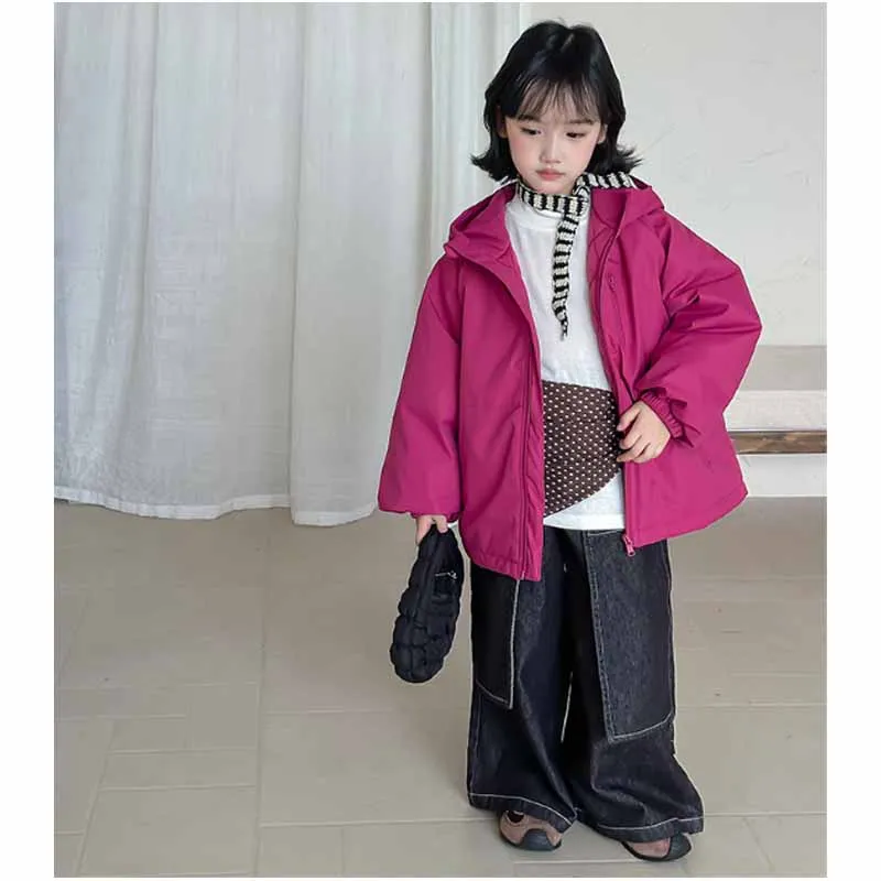 Abrigo de invierno para niños – Parka en algodón con capucha deportiva - imagen 4