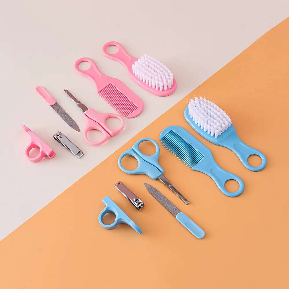 Kit de higiene para bebé con peine y cepillo, cortauñas, tijeras - imagen 4