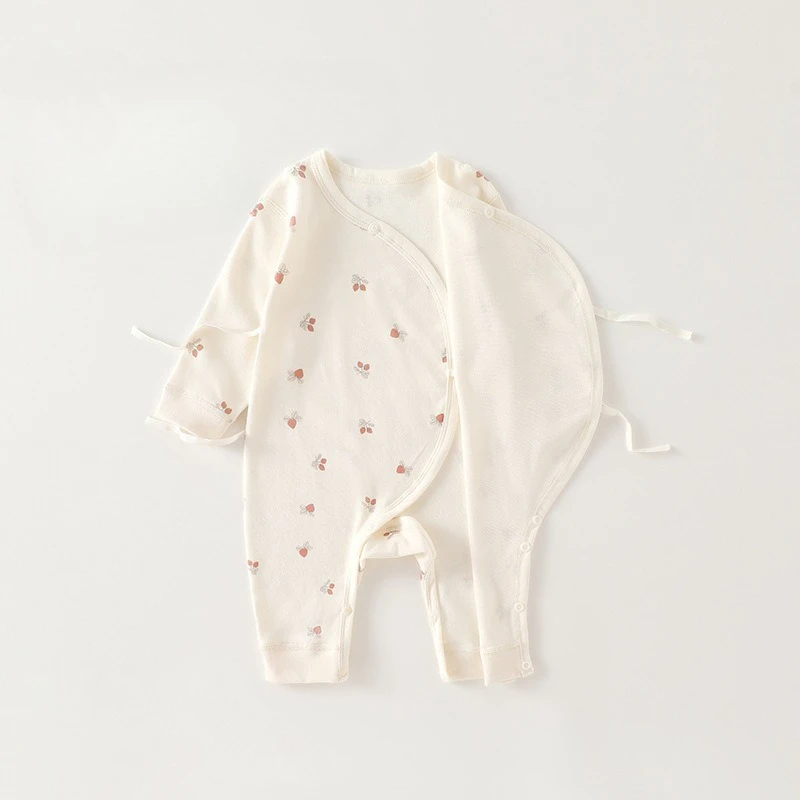 Pelele de algodón estampado para recién nacido con babero incluido - imagen 5