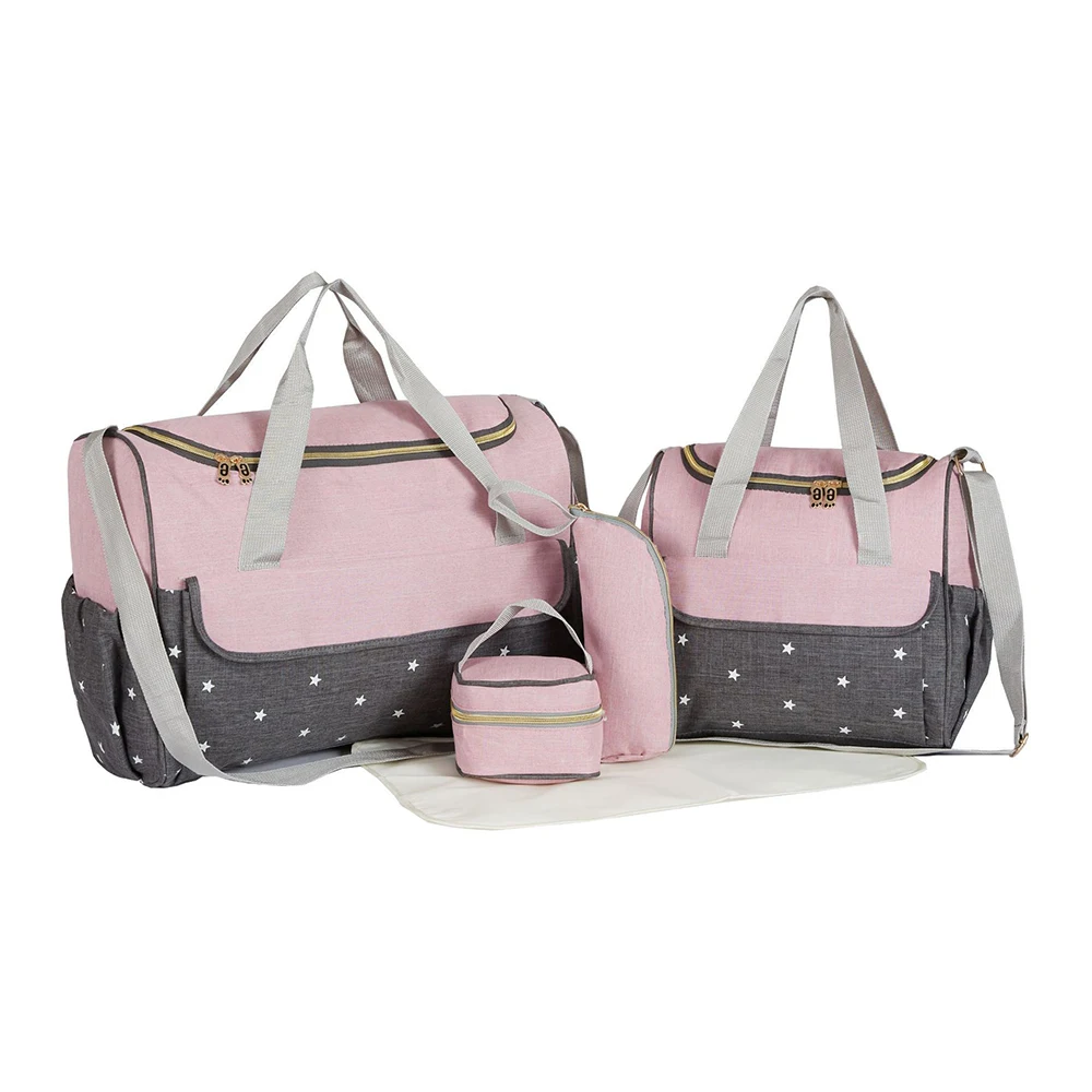 Bolsa para pañales impermeable con bolsillos y diseño ergonómico - imagen 2
