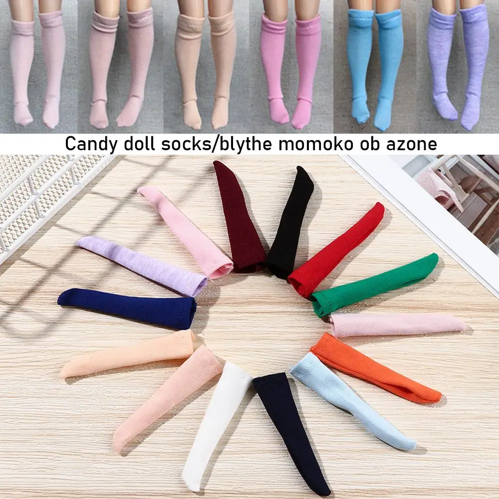 Par de calcetines de color caramelo para muñeca BJD