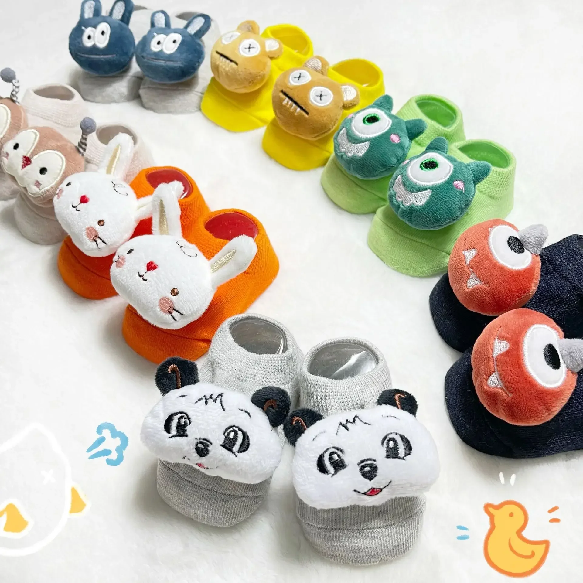 Calcetines antideslizantes de algodón para bebé – Estilo tierno - imagen 3