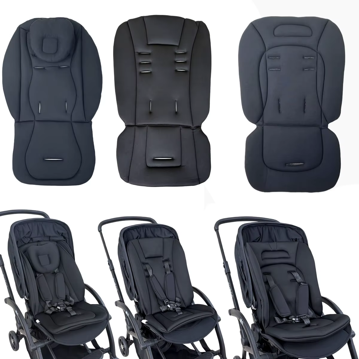 Cojín universal para cochecito y silla de paseo, acolchado suave