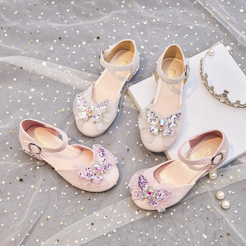 Zapatos de cuero de otoño antideslizantes para niña, planos - imagen 3