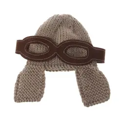 Gorro bebé piloto punto, ideal para sesiones de fotos