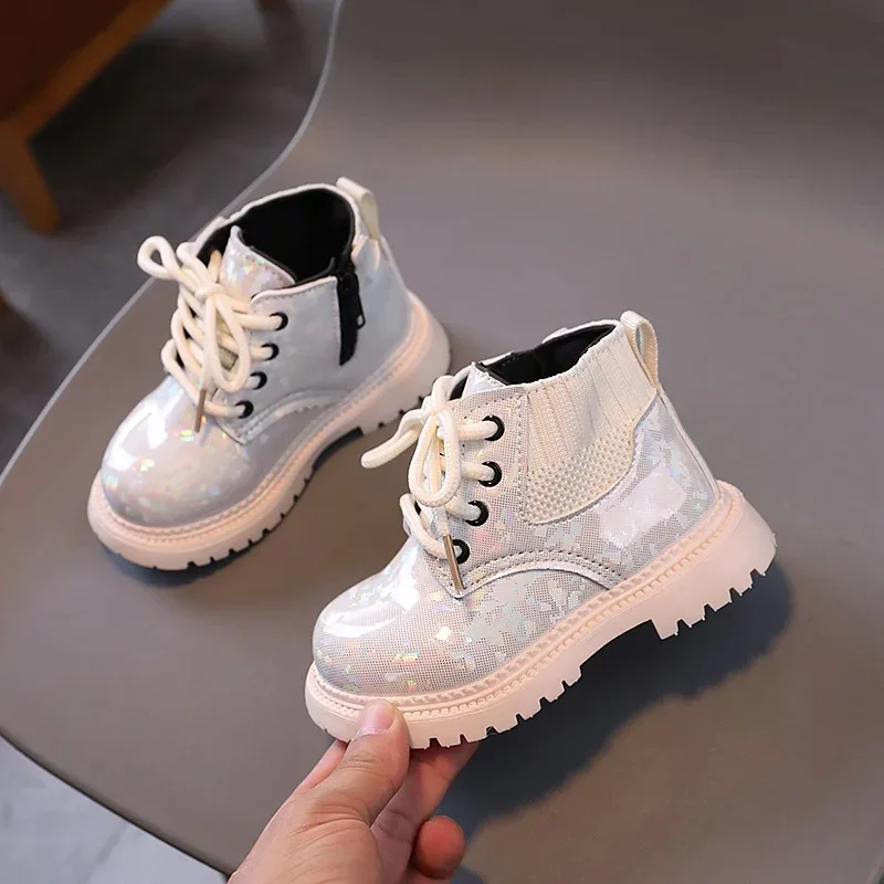 Botas cortas británicas de suela flexible para niña, invierno - imagen 2