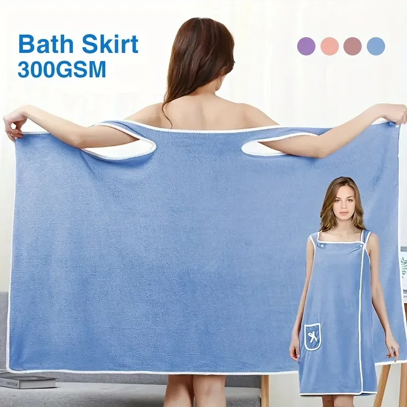 Toallas de baño secado rápido para mujer, estilo spa y albornoz - imagen 3