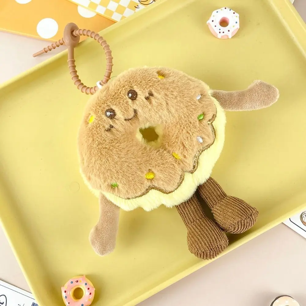 Llavero de peluche donut tierno y suave para llaves