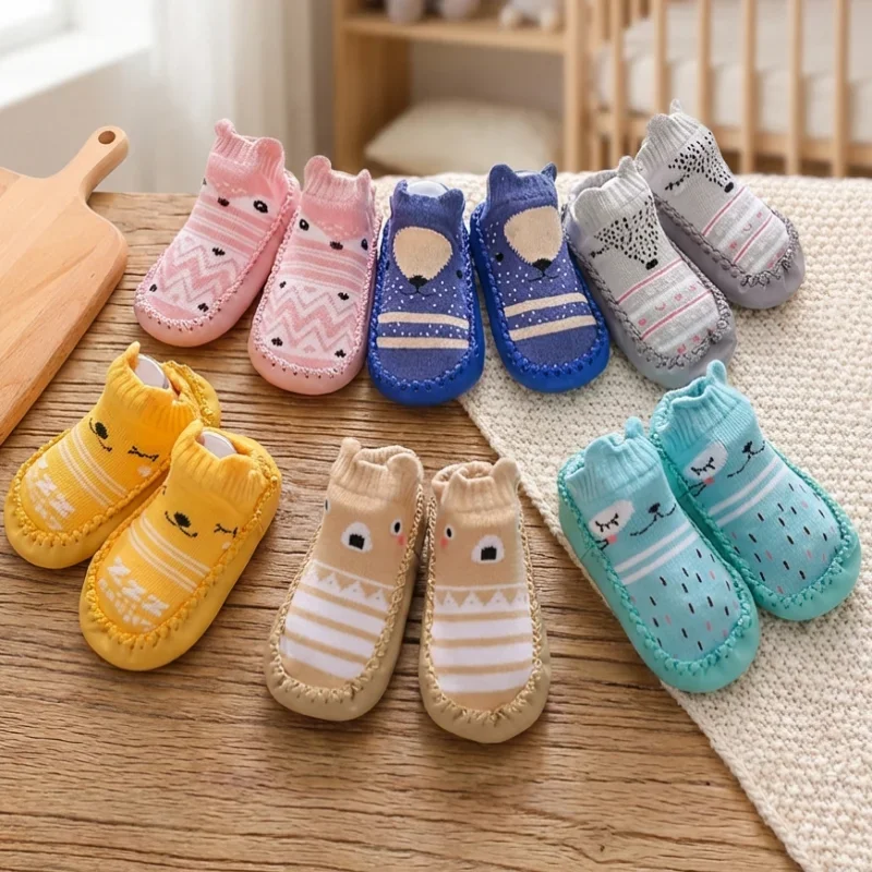 Calcetines antideslizantes de suela de goma para bebés - imagen 4