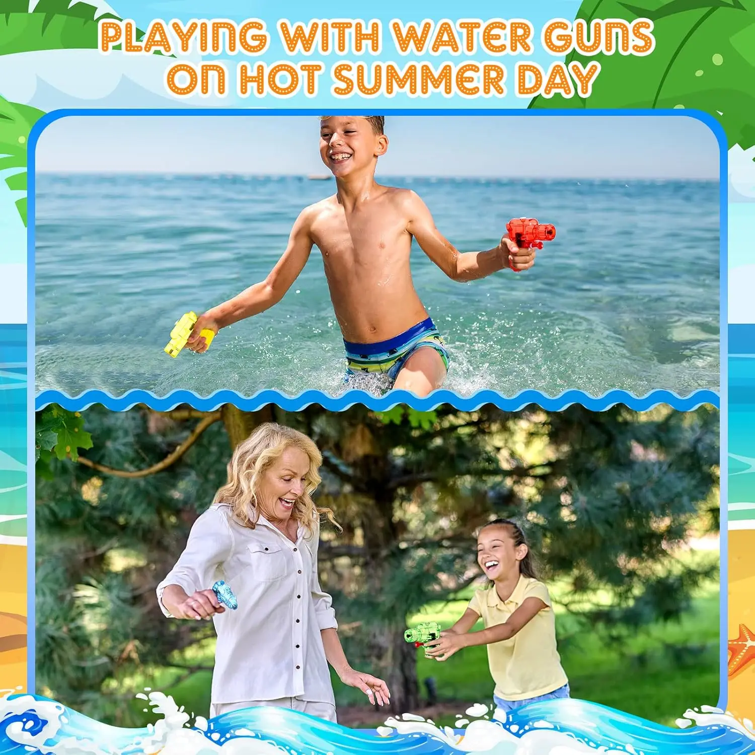 Pistola de agua infantil mini de colores para verano, playa y piscina - imagen 3